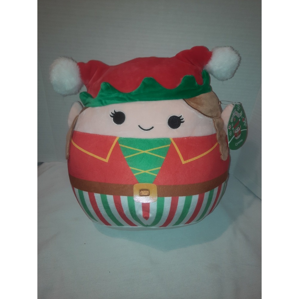 NWT 2022 Squishmallow 12" Cyrenna The Elf Christmas Xmas Holiday Plush VHTF
